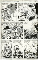 BUSCEMA, SAL / FRANK MILLER backgrounds - Captain America #236 pg 11, Cap & Daredevil, follows DD #158 Comic Art