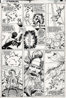 ANDERSON, BRENT / BOB McLEOD - X-Men Annual #5 pg 36, Nightcrawler stopping Badoon stargate 1981 Comic Art