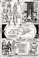 ANDERSON, BRENT / BOB McLEOD - X-Men Annual #5 pg 24, Storm Sue Storm + Wolverine Nightcrawler vs Badoons 1981 Comic Art