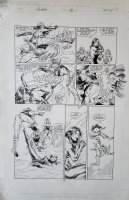 POLLARD, KEITH - Nick Fury, Agent of SHIELD #12 pg 17,  Madame Hydra kicks warriors  Comic Art