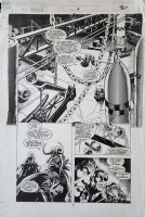 POLLARD, KEITH - Nick Fury, Agent of SHIELD #9 pg 2 , half-splash Nick & missles Comic Art