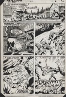 TRIMPE, HERB - G.I. Joe - Real American Hero #4 pg 11, Grunt & Hawk fight in Cobra base 1982 Comic Art
