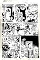 MILGROM, AL - Avengers West Coast #2 pg 11,  Team meeting Comic Art