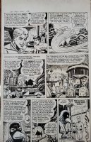 BURGOS, CARL - Young Men #26 pg 5, 3rd Superhero issue - Human Torch & Toro vs Vulture 1954 Comic Art