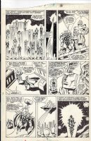 RON WILSON - What If? v.2 #1 pg 16, Team & Thor - Avengers lost evolutionary war 1989 Comic Art
