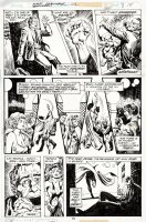 VOSBURG, MIKE / ERNIE CHAN - Marvel Chillers as Premiere #42 pg 14, Tigra's Cat People kill at swinging party 1976-1978 Comic Art