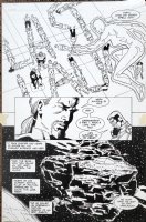 MCDONNELL, LUKE - Jim Starlin' Dreadstar #35 pg 6,  big panels - Dreadstar & bodies Comic Art