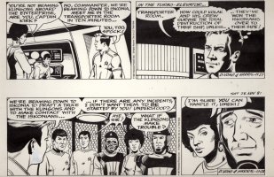 HARRIS, RON - Star Trek DBL dailies - crew on command /lift / transporter - 11/27 11/28 - 1981 Comic Art