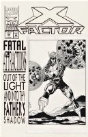 QUESADA, JOE / AL MILGROM - X-Factor #92 cover - art for Havok hologram. 1993 Comic Art