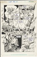 HOFFMAN, MIKE - Swamp Thing #102 pg 11, Peter Gross inks on acetate over board, ST Parliament  1990 Comic Art