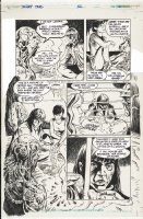 HOFFMAN, MIKE - Swamp Thing #102 pg 12, Peter Gross inks on acetate over board, ST Abby & Tefe 1990 Comic Art