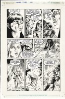 HOFFMAN, MIKE - Swamp Thing #102 pg 17, Peter Gross inks on acetate over board,  ST Abby 1990 Comic Art