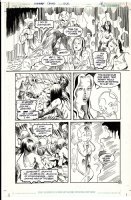 HOFFMAN, MIKE - Swamp Thing #102 pg 18, Peter Gross inks on acetate over board, ST Abby Tefe 1990 Comic Art