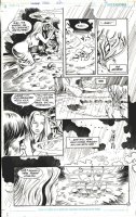HOFFMAN, MIKE - Swamp Thing #102 pg 21, Peter Gross inks on acetate over board, ST Abby 1990 Comic Art