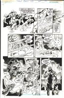 HOFFMAN, MIKE - Swamp Thing #102 pg 22, Peter Gross inks on acetate over board, ST Abby Tefe 1990 Comic Art