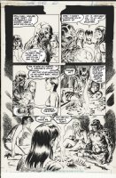 HOFFMAN, MIKE - Swamp Thing #102 pg 9, Peter Gross inks on acetate over board, ST Abby and Tefe 1990 Comic Art