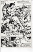 COLON, ERNIE & TONY DeZUNIGA - Warlord #48 pg 11, huge Splash image, first appearance Arak Son of Thunder Comic Art