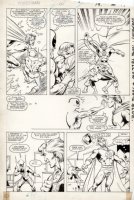 LaROCQUE, GREG - Powerman & Iron Fist #111 pg 15, Iron Fist & Luke Cage vs hero-kid Comic Art