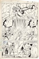 LaROCQUE, GREG - Powerman & Iron Fist #111 pg 21, Iron Fist & Luke Cage beat hero-kid Comic Art
