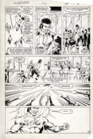 LaROCQUE, GREG - Powerman & Iron Fist #112 pg 15, Luke Cage gets rapid fire Comic Art