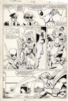 LaROCQUE, GREG - Powerman & Iron Fist #112 pg 3, Iron Fist & Luke Cage vs new hero Comic Art