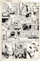 LaROCQUE, GREG - Powerman & Iron Fist #112 pg 7, Luke Cage runs into Feds Comic Art