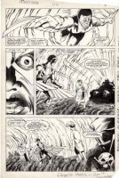 LaROCQUE, GREG - Powerman & Iron Fist #113 pg 11, Falcon flies Comic Art