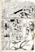 LaROCQUE, GREG - Powerman & Iron Fist #113 pg 21, Iron Fist saved by kid-hero from villain Comic Art