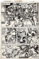 ZECK, MIKE - Power-Man & Iron Fist #52 pg 27, Luke Cage vs robots 1978 Comic Art