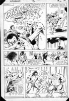 LaROCQUE, GREG - Powerman & Iron Fist #91 pg 16, Iron Fist jumps in Comic Art