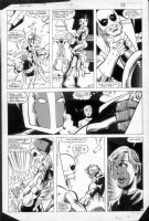 LaROCQUE, GREG - Powerman & Iron Fist #113 pg 17, Iron Fist held by his neck Comic Art