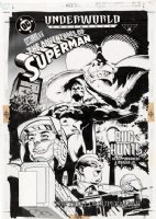 IMMONEN, STUART -(Adventures of) Superman #530 Cover, Supes + Maggie Sawyer, Dan Turpin 1995 Comic Art