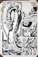 DUURSEMA, JAN - Arion #21 DC pg 7  big panel - giant serpent attacks ship  Comic Art