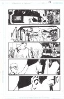 AUCOIN / DONOVAN, DEREC - Adv. of Superman #621 pg 13, Suprman in lab Comic Art