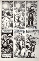 MANDRAKE, TOM / Alfredo Alcala -  Swamp Thing #77  lrg pg 18, Swamp Thing beats Batman & Constantine doubles Comic Art