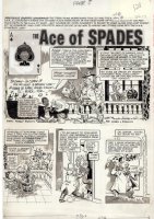 ANDRU, ROSS / ESPOSITO - Up Your Nose mag. #2 pg 1 of 4 Ace of Spades  Superhero '72 Comic Art