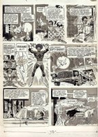 ANDRU, ROSS / ESPOSITO - Up Your Nose mag. #2 pg 2 of 4 Ace of Spades  Superhero '72 Comic Art