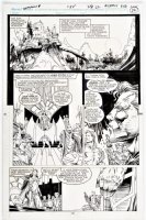 PORTACIO, WHILCE - Uncanny X-Men #285 pg 22, Archangel meets Queen of Triumvirate 1992 Comic Art