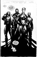 PORTACIO, WHILCE - X-Force #104 pg 21 Splash, Cannonball Meltdown Proudstar Bedlam 2000 Comic Art