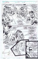 PORTACIO, WHILCE - X-Factor #67 pg 4, old X-Men team & Inhumans Comic Art
