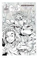 LAIRD, PETER owner/ co-creator - Teenage Mutant Ninja Turtles & Creed #1 cover, 1996 Comic Art