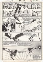 SIENKIEWICZ, BILL - New Mutants #27 pg, 1st app as Legion app. / Prof X learns David's origin & is his dad Comic Art
