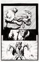 Mark Texeira Sabretooth #3 Wolverine Painted Cover Original Art, Lot  #92329