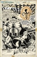 COCKRUM, DAVE - X-Men Spotlight Starjammers #1 Splash, Prof X & team Ch'od  Hepzibah 1990 Comic Art