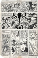 COCKRUM, DAVE - Uncanny X-Men #157 pg 20, Nightcrawler bamfts Marvel's Legion of Superheroes / Imperial Guard, Kitty in fantasy costume Comic Art