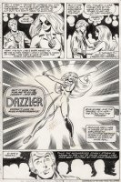 BYRNE, JOHN - Fantastic Four #217 Semi-Splash Dazzler intro - 4th app same as X-Men #132 Comic Art
