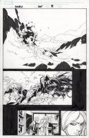 BACHALO, CHRIS / TOWNESEND - Uncanny X-Men #205 pg 19, Wolvie Nightcrawler White Queen lose Hope Summers, 1st story Comic Art