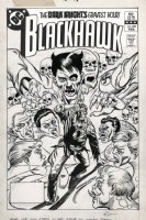 COCKRUM, DAVE / HANNIGAN - Blackhawk #255 cover, Blackhawk & nightmare team + Hitler 1983 Comic Art