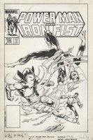 BYRNE, JOHN - Power Man and Iron Fist #106 Cover, Power Man & Iron Fist vs Whirlwind 1984 Comic Art