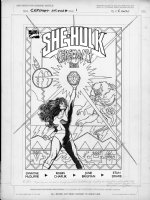 DRAKE, STAN / JUNE BRIGMAN - She-Hulk Ceremony #1 large cover Comic Art